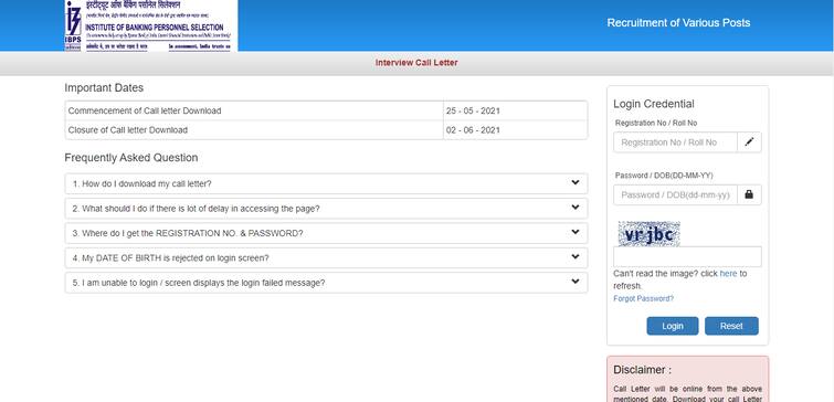 IBPS Interview Admit Card 2021 Released For Various IT ...
