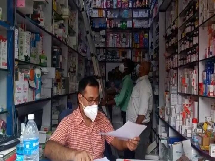 बिहार: ड्रग विभाग के अधिकारियों ने दवा दुकान में की छापेमारी, दुकानदार को दी ये चेतावनी