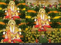 PHOTO : पुष्टिपती विनायक जयंती निमित्त पुण्याच्या श्रीमंत दगडूशेठ गणपती मंदिरात शहाळे महोत्सव