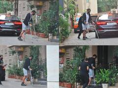 लॉकडाउन के बीच एक्टर अर्जुन रामपाल के पैर में हुआ फ्रैक्चर, बैसाखी के सहारे चलते आए नजर, फैंस कर रहे जल्द ठीक होने की दुआ