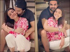 IN PICS | Kajal Aggarwal Gets Kiss From Gautam Kitchlu As She Shares Appreciation Post For Husband