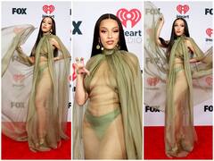 IN PICS: Singer Doja Cat Stuns In Fully Sheer Gown On The Red Carpet Of iHeartRadio Music Awards 2021