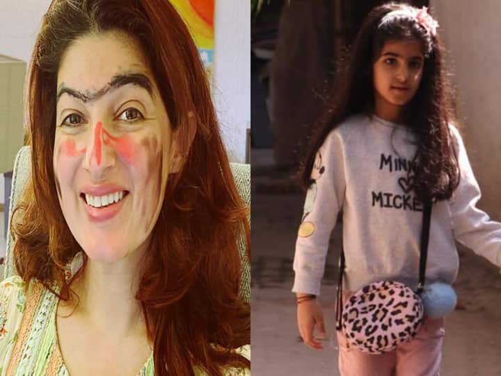 Akshay Kumar daughter Nitara did makeup of her mother Twinkle Khanna, see here Akshay Kumar की लाडली Nitara ने मम्मी Twinkle Khanna का किया ऐसा मेकअप, देखकर छूट जाएगी हंसी