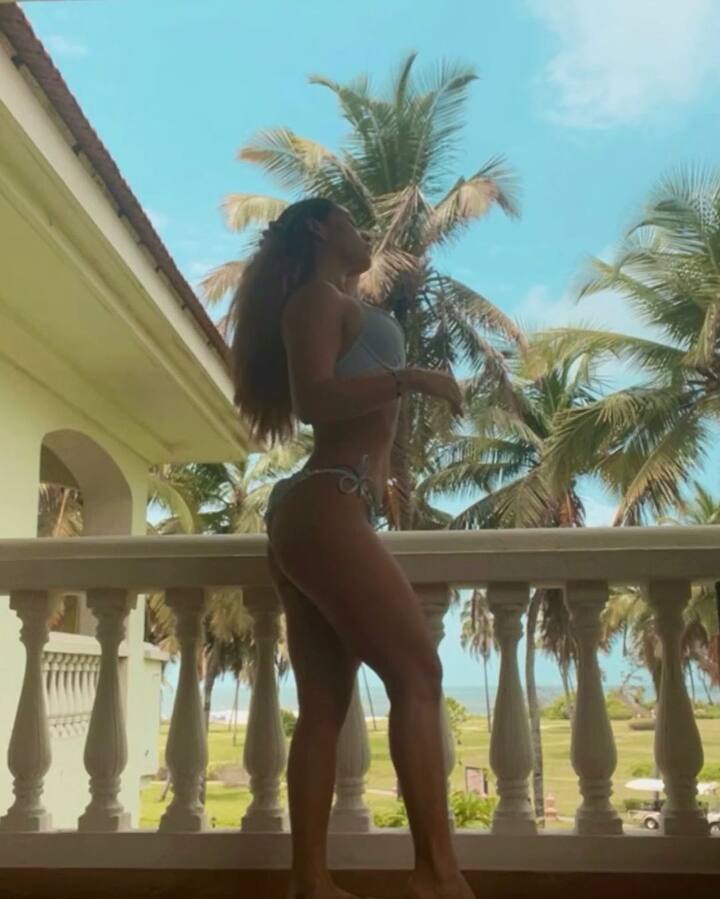 Jackie Shroff's daughter Krishna Shroff has set the internet on fire with her stunning photos. The star kid oozed confidence as she slipped into a bikini while striking a pose for the camera.