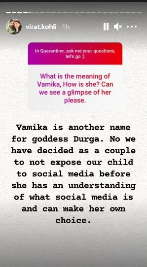 We Have Decided To..': Virat Kohli Reveals Why He & Anushka Sharma Are Not Sharing Daughter Vamika's Photos On Social Media