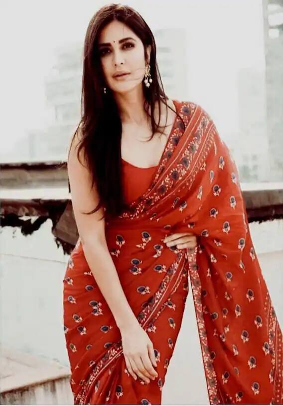 ক্যাটরিনা- অনিতা ডোংরের এই সুন্দর শাড়িতে নজর টেনেছিলেন ক্যাটরিনা। এই প্রিন্টেড শাড়ির সঙ্গে তিনি স্ট্যাপি ব্লাউজ দিয়ে স্টাইল করেছিলেন।