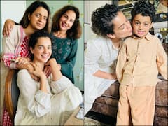 IN PICS | Kangana Ranaut Reunites With Family After Recovering From COVID-19