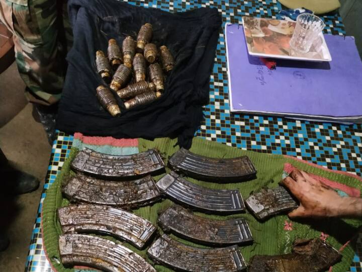 J&K: Forces Recover Huge Quantities Of Ammunition During Search In Ganderbal J&K: Forces Recover Huge Quantities Of Ammunition During Search In Ganderbal