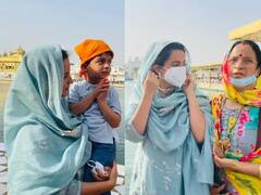 In Pics: પરિવાર સાથે પહેલીવાર સ્વર્ણ મંદિર પહોંચી કંગના રનૌત, સુંદરતા જોઇને ચોંકી