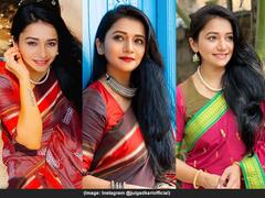 PHOTO : अक्कासाहेबांच्या कल्याणीचा खणाच्या साडीतील सोज्वळ लूक, पाहा जुई गडकरीचे क्लासी फोटो