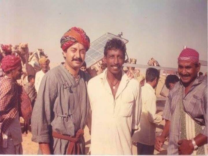 நடிகர் அரவிந்த்சாமியுடன் மொட்டை ராஜேந்திரன்