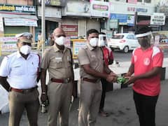 சோதனைச் சாவடியில் சிறப்பாக பணியாற்றிய காவலர்களுக்கு பரிசு - ஊக்கமளித்த கூடுதல் காவல் கண்காணிப்பாளர்