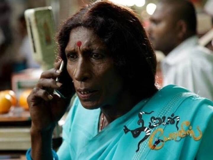 பெண் வேடத்தில் மொட்டை ராஜேந்திரன்