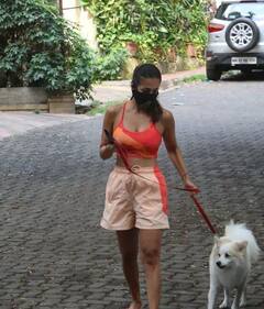 મુંબઈના બાંદ્રામાં પેટ ડૉગ કૈસ્પરને લઈ વોકિંગ કરવા નિકળી મલાઈકા,જુઓ તસવીરો