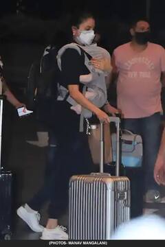 PHOTO : मुलगी Vamika अन् पत्नी अनुष्कासह Virat Kohli इंग्लंडसाठी रवाना