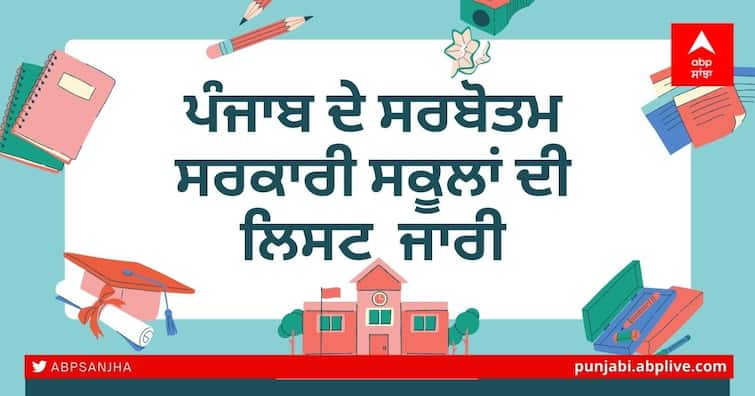 List of the best government schools in Punjab released, read the entire list by district here Best Government Schools in Punjab: ਪੰਜਾਬ ਦੇ ਸਰਬੋਤਮ ਸਰਕਾਰੀ ਸਕੂਲਾਂ ਦੀ ਲਿਸਟ ਜਾਰੀ, ਇੱਥੇ ਪੜ੍ਹੋ ਜ਼ਿਲ੍ਹਾਵਾਰ ਸਾਰੀ ਸੂਚੀ