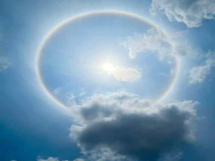 Know the meaning of '22 degree Sun's halo' seen in Hyderabad? हैदराबाद में दिखा '22 डिग्री सूर्य का प्रभामंडल', जानिए क्या है इसका अर्थ?
