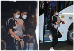 बेटी Vamika और अनुष्का शर्मा के साथ इंग्लैंड रवाना हुए Virat Kohli, एयरपोर्ट से सामने आईं ये तस्वीरें