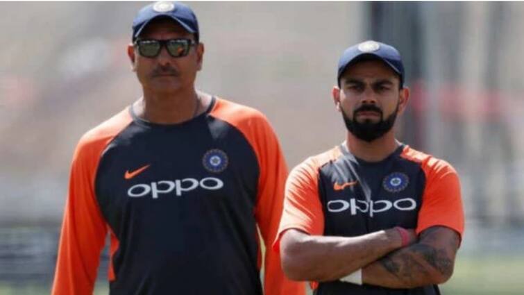 WTC 2021 Update: Cricketer Virat Kohli discusses WTC final plans with Ravi Shastri Kohli on WTC Final: অজান্তেই ফাইনালের কৌশল ফাঁস করে ফেললেন কোহলি!