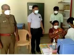 கரூர் : காவல்துறையினர் மற்றும் குடும்பத்தினருக்கு கொரோனா தடுப்பூசிபோடும் பணிநிறைவு