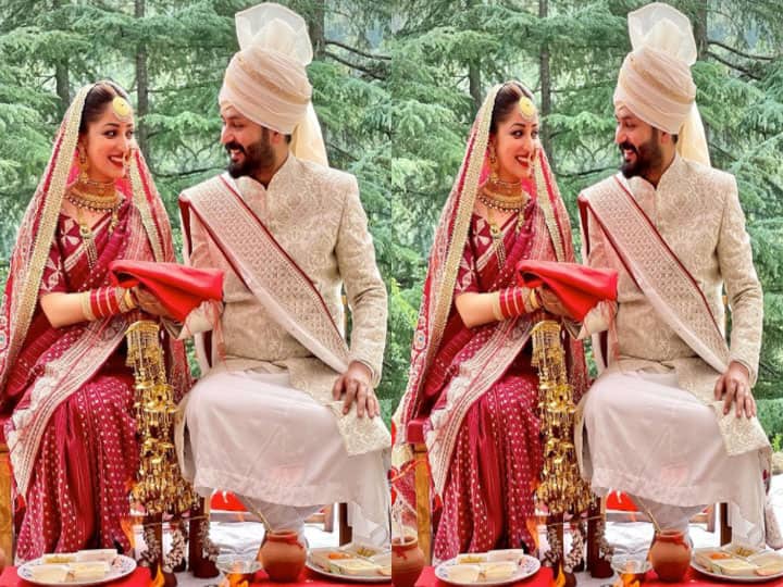 Actress Yami gautam married to Uri Director aditya Dhar share wedding photo on instagram, see here Yami Gautam ने Aditya Dhar के साथ गुपचुप की शादी, देखें तस्वीरें