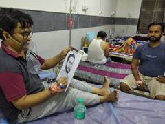 चित्रकलेने दिलं नव्याने जगण्याचं बळ, कला शिक्षकाने रुग्ण आणि कोविड योद्ध्यांच्या चेहऱ्यावर आनंद पसरवला!