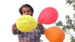 Unique Way of Protest: ਵਿਰੋਧ ਦਾ ਇੱਕ ਢੰਗ ਇਹ ਵੀ! ਇਕੱਲੇ ਸਮਾਜ ਸੇਵੀ ਨੇ ਗੁਬਾਰਿਆਂ ਨਾਲ ਖੋਲ੍ਹੀ ਪੋਲ