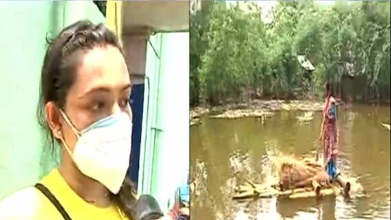 Yaas Relief: ইয়াস বিধ্বস্ত ছেঁড়াখালি গ্রামের পাশে মোনালিসা, করলেন ত্রাণ বিলি