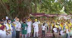 ਸੰਯੁਕਤ ਕਿਸਾਨ ਮੋਰਚਾ ਦੇ ਸੱਦੇ 'ਤੇ ਕਿਸਾਨਾਂ ਨੇ ਮਨਾਇਆ ਸੰਪੂਰਨ ਕ੍ਰਾਂਤੀ ਦਿਵਸ