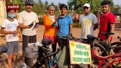 Environment day : पर्यावरण रक्षणाचा संदेश देत यवतमाळच्या प्रणालीचा सायकलनं राज्यभर प्रवास