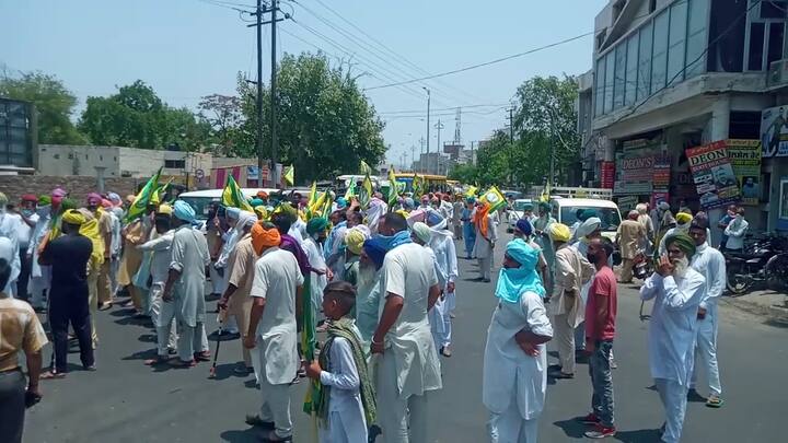 ਯੂਨੀਅਨ ਦੇ ਆਗੂ ਮੋਠੂ ਸਿੰਘ ਨੇ ਭਾਜਪਾ ਯੁਵਾ ਮੋਰਚੇ ਦੀ ਖ਼ਿਲਾਫ਼ਤ ਕਰਦਿਆਂ ਕਿਹਾ,