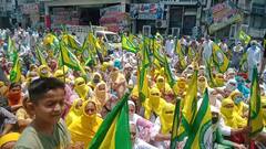 ਬਠਿੰਡਾ 'ਚ ਕਿਸਾਨਾਂ ਨੇ ਰੁਕਵਾਇਆ ਭਾਜਪਾ ਦਾ ਮੁਜ਼ਾਹਰਾ ਤੇ ਪੁਲਿਸ ਨੂੰ ਕਰਨੀ ਪਈ ਕਾਰਵਾਈ