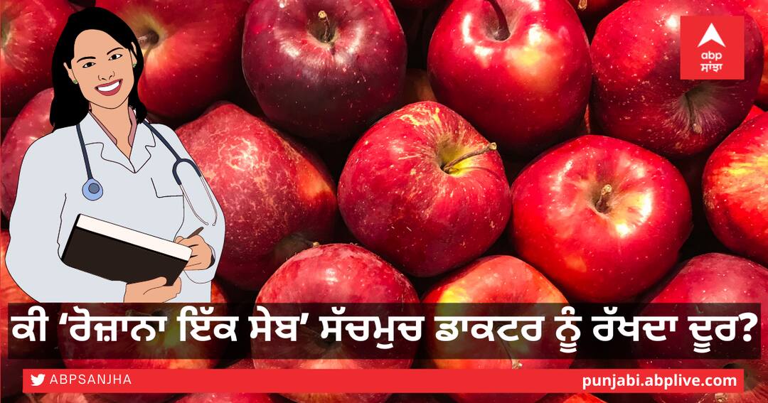 Does 'an apple a day' really keep a doctor away? ਕੀ ‘ਰੋਜ਼ਾਨਾ ਇੱਕ ਸੇਬ’ ਸੱਚਮੁਚ ਡਾਕਟਰ ਨੂੰ ਰੱਖਦਾ ਦੂਰ?