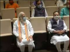 बीजेपी महासचिवों के साथ पीएम मोदी से मिलने पहुंचे जेपी नड्डा, 6 राज्यों के चुनाव की तैयारियों में जुटी है पार्टी