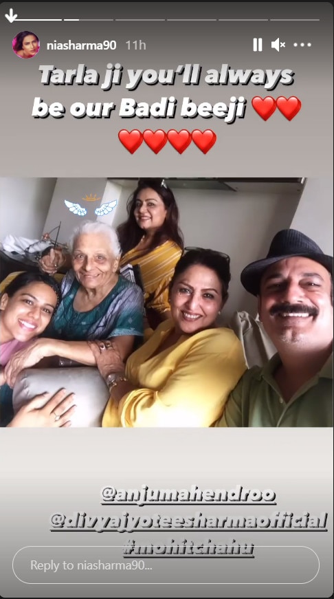 Nia Sharma Mourns The Death Of Her Ek Hazaaron Mein Meri Behna Hai Co-Star Tarla Joshi: ‘You’ll Always Be Our Badi Beeji’