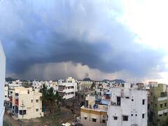 வானவில்லை அழைத்துவந்த மழை : மகிழ்ச்சியில் சென்னைவாசிகள்