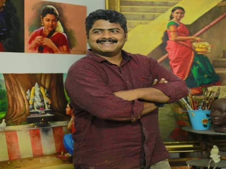 Death by painter Ilayaraja Corona தத்ரூப ஓவியங்களின் அரசன் ஓவியர் இளையராஜா கொரோனாவால் உயிரிழப்பு