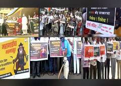 PHOTO : कुठे घोड्यावर स्वार होऊन निषेध, तर कुठे सेंच्युरी झळकावली... इंधन दरवाढीविरोधात काँग्रेसचं राज्यभर आंदोलन- पाहा फोटो