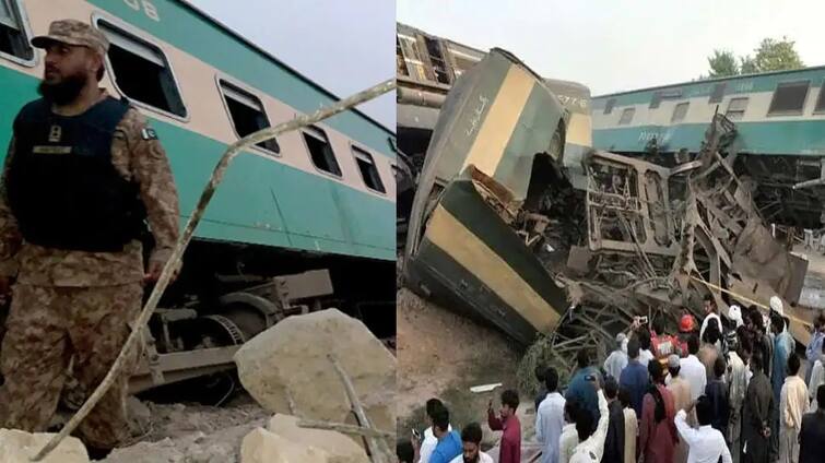 Major train accident in Pakistan, more than 30 killed, 50 injured when 2 trains collided પાકિસ્તાનમાં મોટી રેલવે દુર્ઘટના, 2 ટ્રેન સામ-સામે આવી જતા 30થી વધુના મોત, 50 ઘાયલ