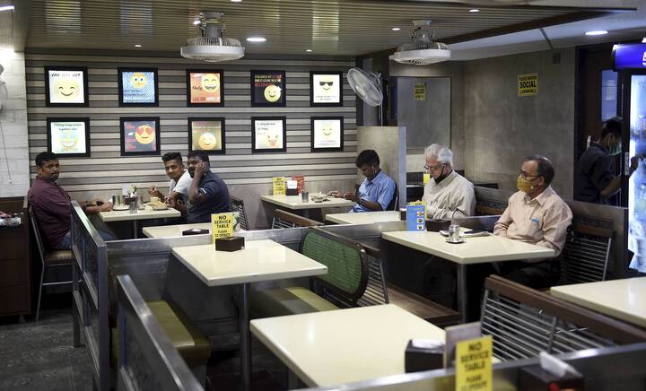 During the lockdown, restaurants were allowed to continue with delivery service, now it is open for seating service as well. (Image Source: PTI)