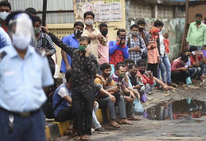Hoards of people were seen at bus stops. “Bus services for general public will resume in Mumbai tomorrow. Number of passengers will not be more than the number of seats on any bus. Wearing of face mask will be mandatory,” news agency ANI quoted Brihanmumbai Electric Supply and Transport (BEST) as saying. (Image Source: PTI)