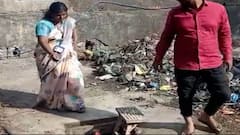 Bhiwandi : पाहणीसाठी महिला अधिकारी थेट मॅनहोलमध्ये, भिवंडी मनपा अधिकारी सुविधा चव्हाणांचं कौतुक