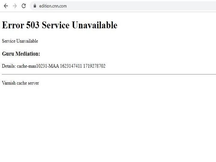 International News Portals Not Working In India CNN, The Guardian NYT websites not working International News Websites Including CNN, The Guardian & Others Not Opening, Cloud Server Crashes