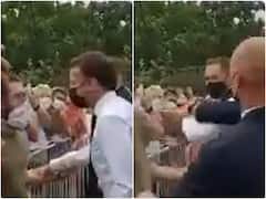 फ्रांस के राष्ट्रपति इमैनुअल मैक्रों को एक शख्स ने मारा थप्पड़, पुलिस ने 2 लोगों को किया गिरफ्तार; देखें वीडियो