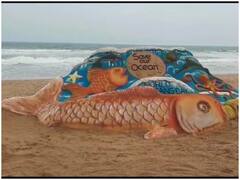 World Ocean Day: संयुक्त राष्ट्र पर्यावरण कार्यक्रम ने की रेत कलाकार सुदर्शन की प्रशंसा