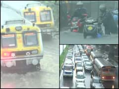 IN PICS | Waterlogged Roads; Railway Tracks Submerged As Monsoon Advances Over Maharashtra