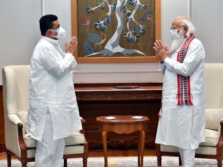 West bengal BJP Leader Suvendu Adhikari Meets PM Modi In Delhi शुभेंदु अधिकारी और पीएम मोदी की 45 मिनट तक चली मुलाकात, इन मुद्दों पर हुई चर्चा