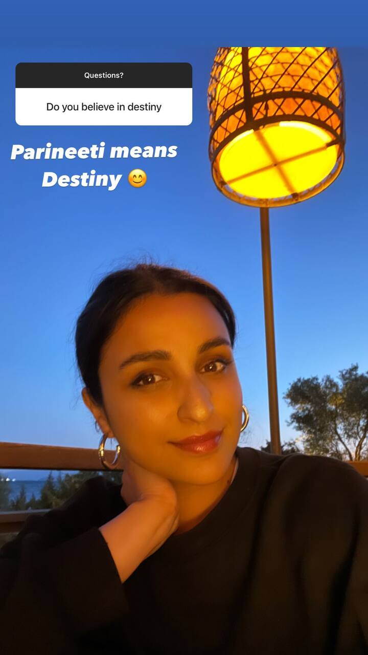 When a fan asked her if she believed in destiny, the 'Ishaqzaade' actress replied,  