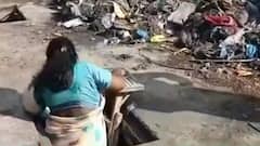 Why did a Maharashtra woman officer climb down a manhole?