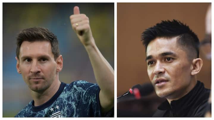 Indian Captain Sunil Chhetri Says That There Is No Comparison Between Him And Lionel Messi Indian Captain Sunil Chhetri Says That There Is No Comparison Between Him And Lionel Messi